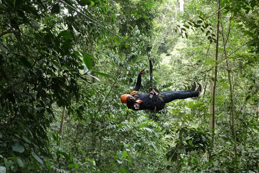 Zip Lining in Jinja